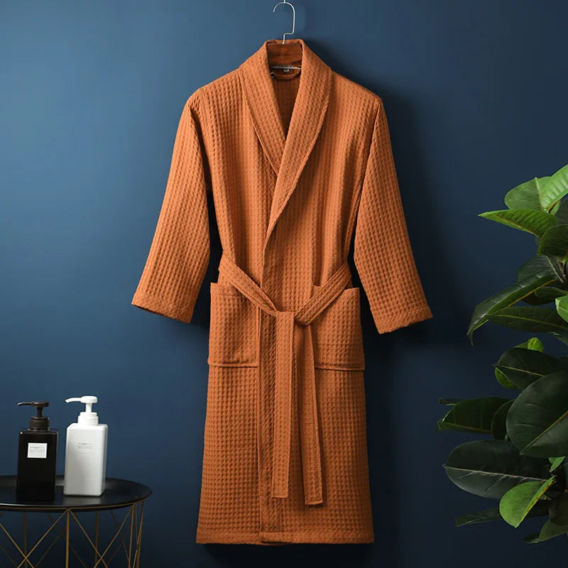 Glevato | CozyCotton Premium Bathrobe Made of Cotton | Soft & Breathable | Perfect for Men & Women | With Pockets