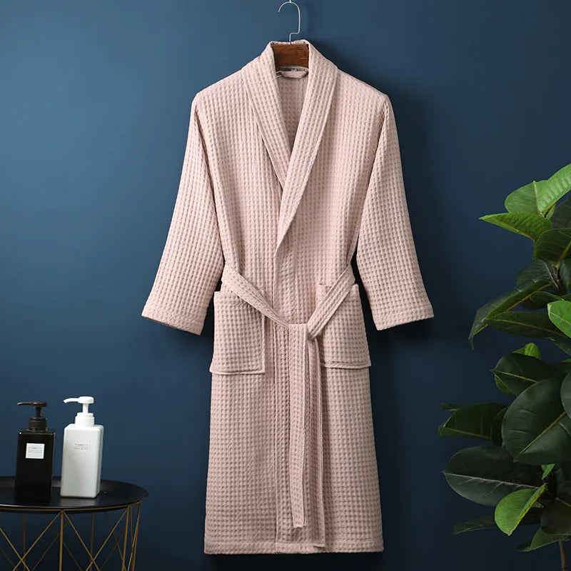 Glevato | CozyCotton Premium Bathrobe Made of Cotton | Soft & Breathable | Perfect for Men & Women | With Pockets