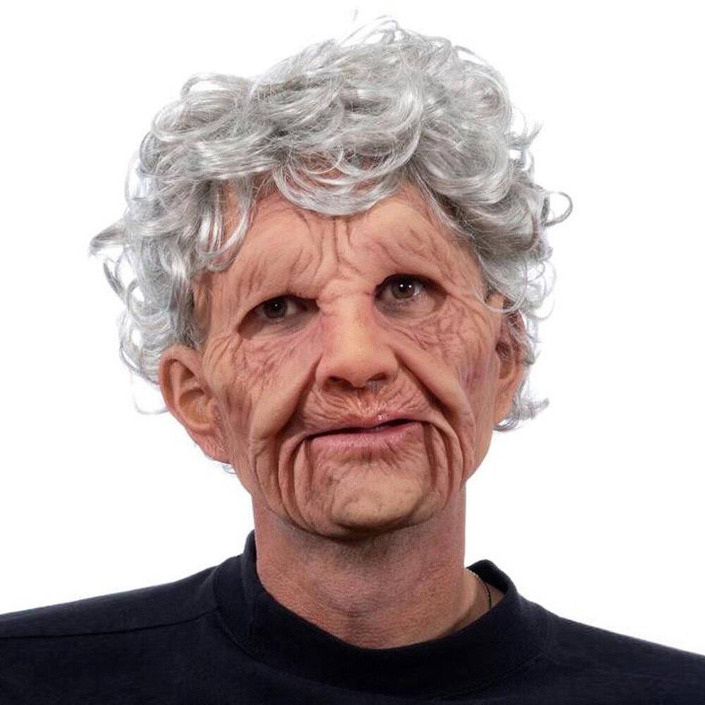 Glevato | Creepy Old Man Mask – Realistic Latex Halloween Mask for Adults