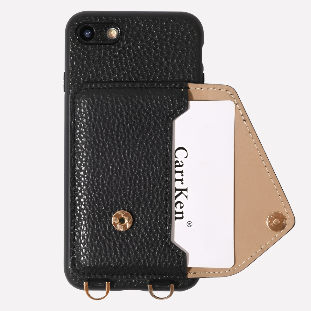 Glevato | Crossbody Phone Case with Card Holder & Lanyard