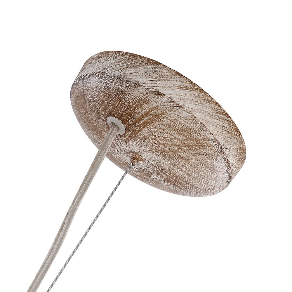 Glevato | Dandelion Pendant Light with Wooden Beads | Firework Starburst Design