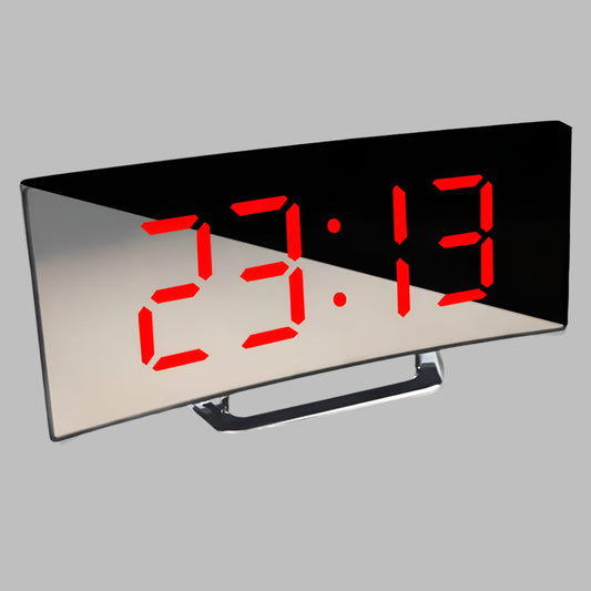 Glevato | Digital LED Mirror Alarm Clock with Snooze
