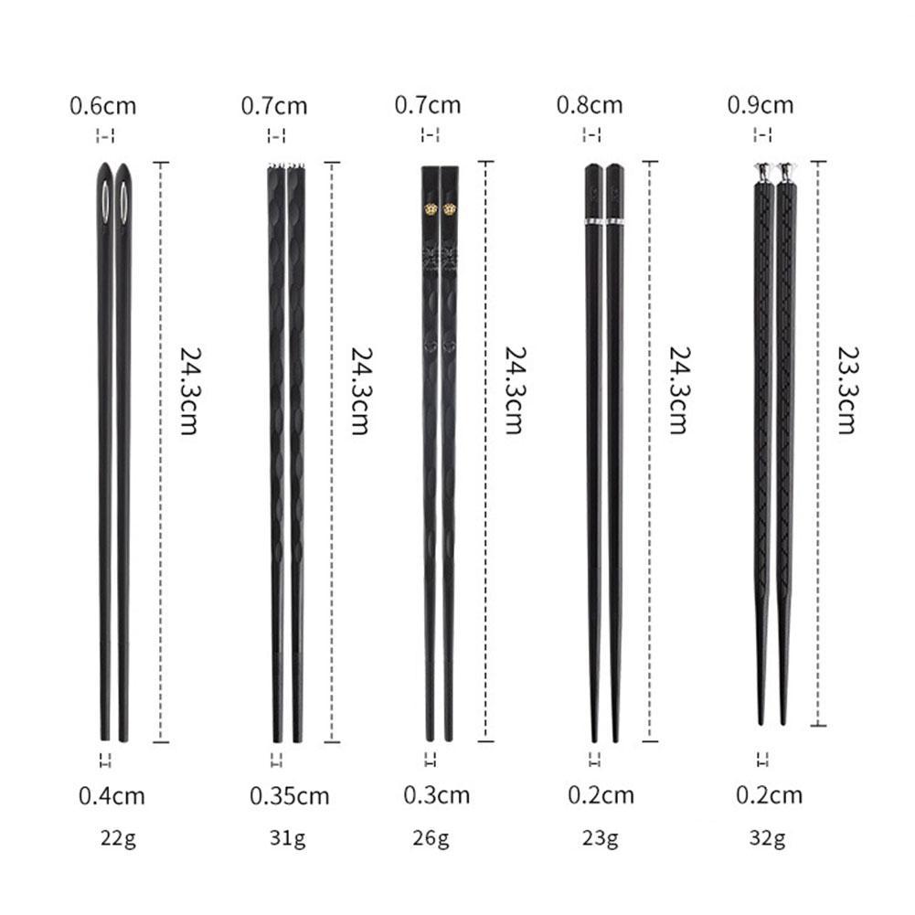 Glevato | DineLux – Luxurious Chopstick Set with Refined Designs (5 Pairs)