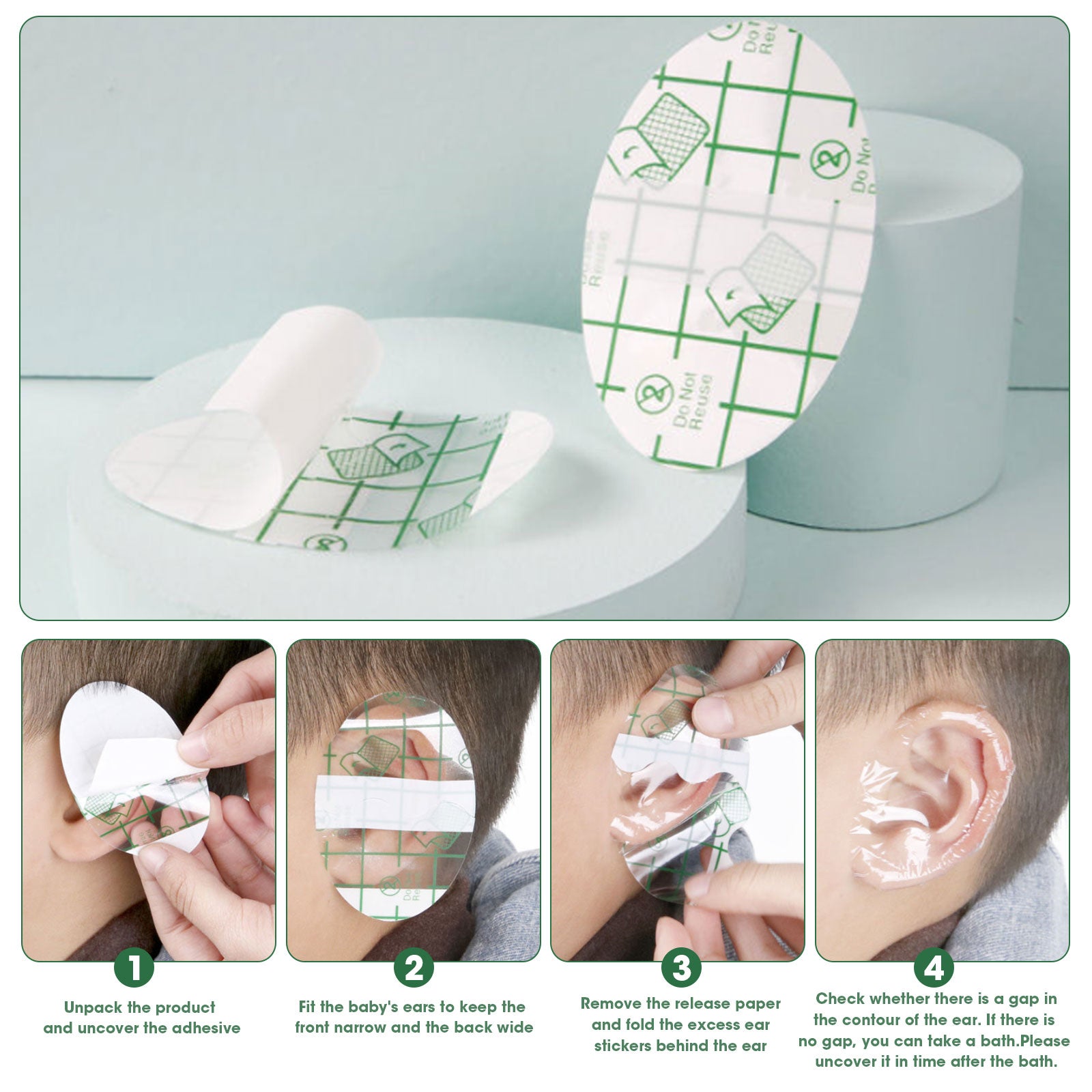Glevato | Disposable Waterproof Swimming Ear Protection Set