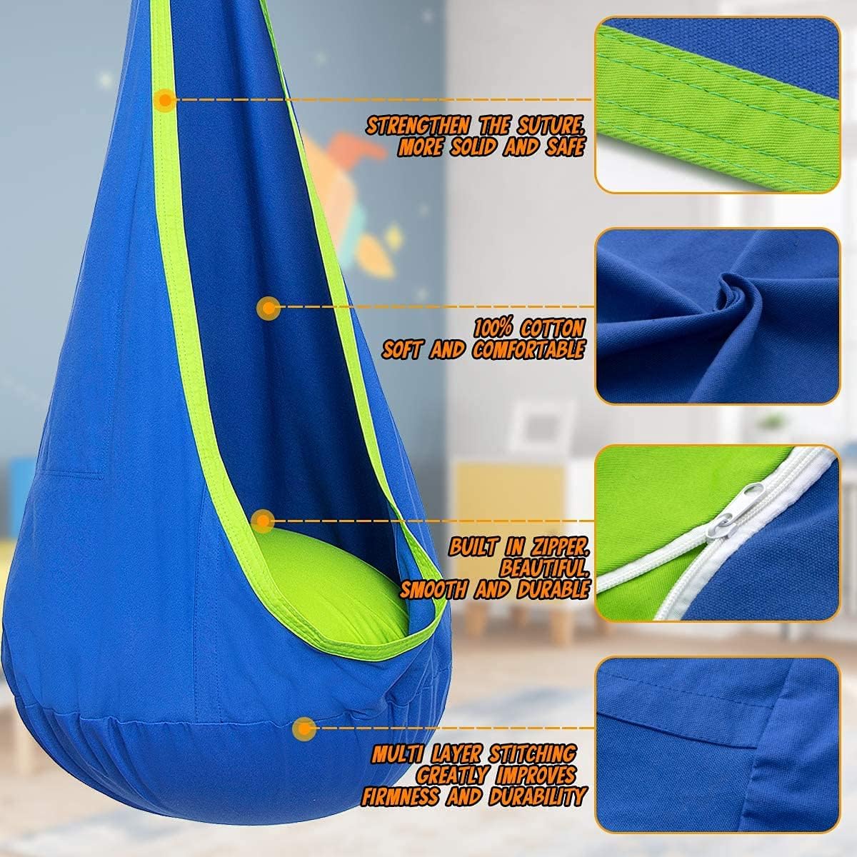 Glevato | Dreamswing – Hanging Chair for Kids for Relaxation and Fun