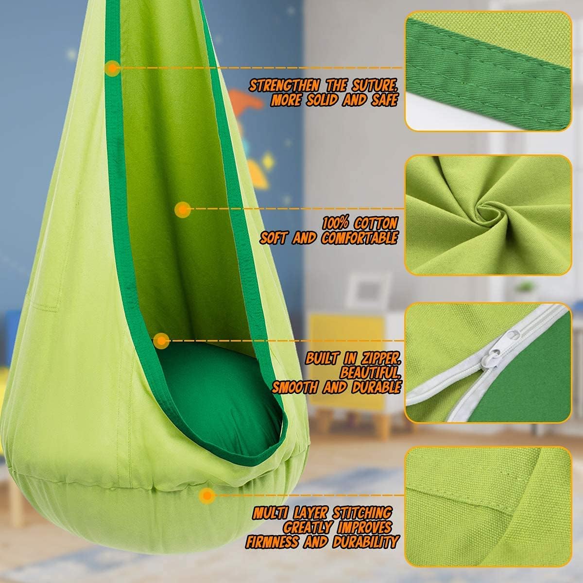 Glevato | Dreamswing – Hanging Chair for Kids for Relaxation and Fun