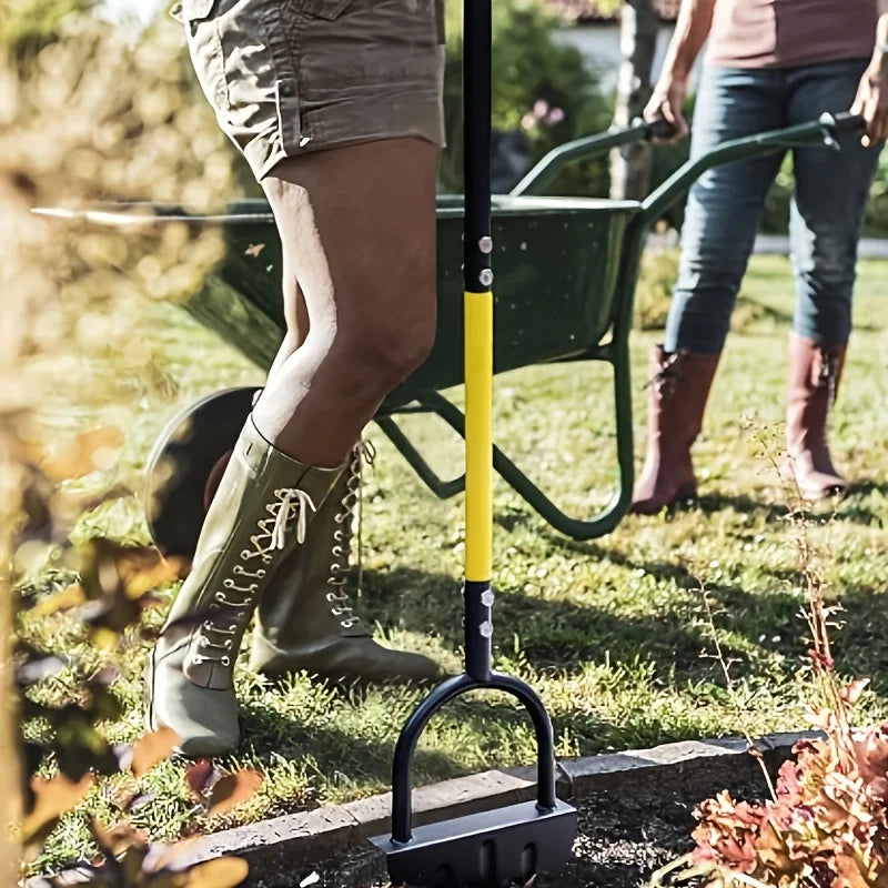 Glevato | EdgeMaster Lawn Edger | Half-Moon Design with Wavy Edge | Manual Tool for Clean Lawn Edges & Beds
