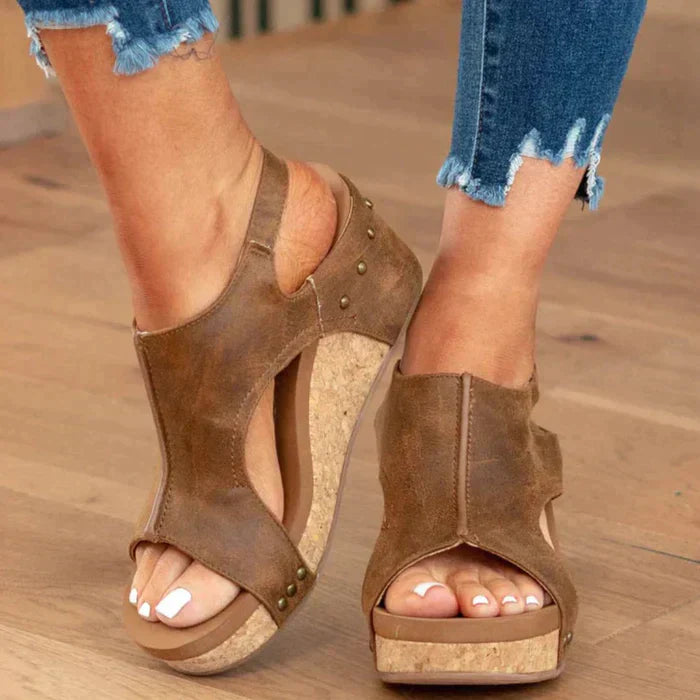 Glevato Elegant and Comfortable Wedge Heels