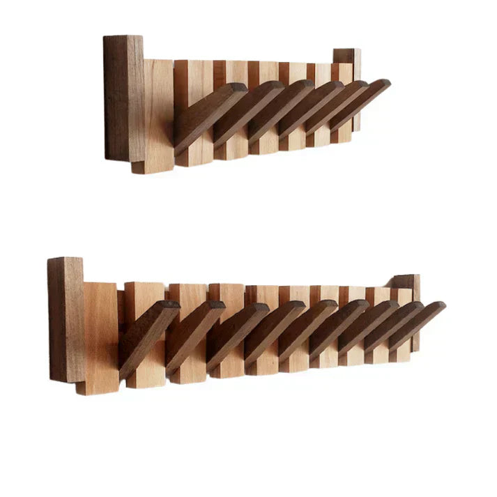 Glevato | Elegant Wooden Coat Rack for Piano Hanging Clothes Storage