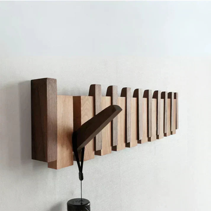 Glevato | Elegant Wooden Coat Rack for Piano Hanging Clothes Storage