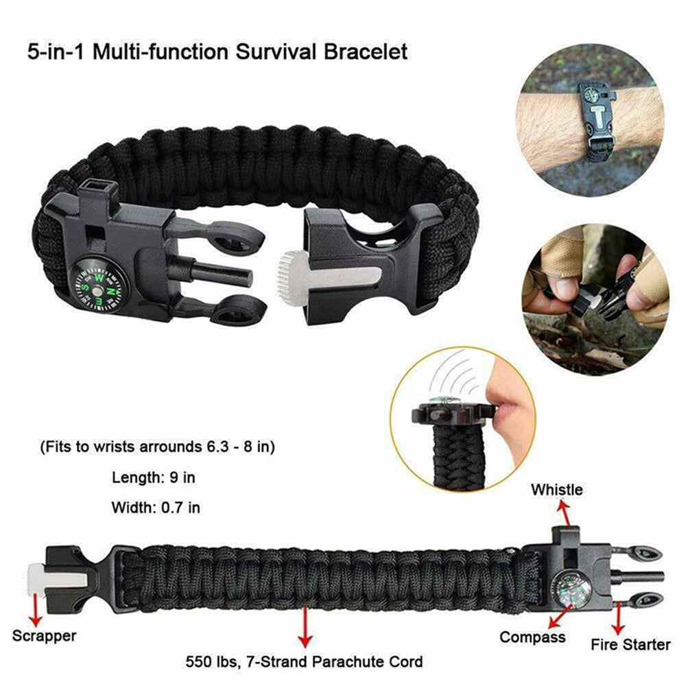 Glevato | Emergency Survival Kit Equipment | Hiking, Camping, SOS Tools