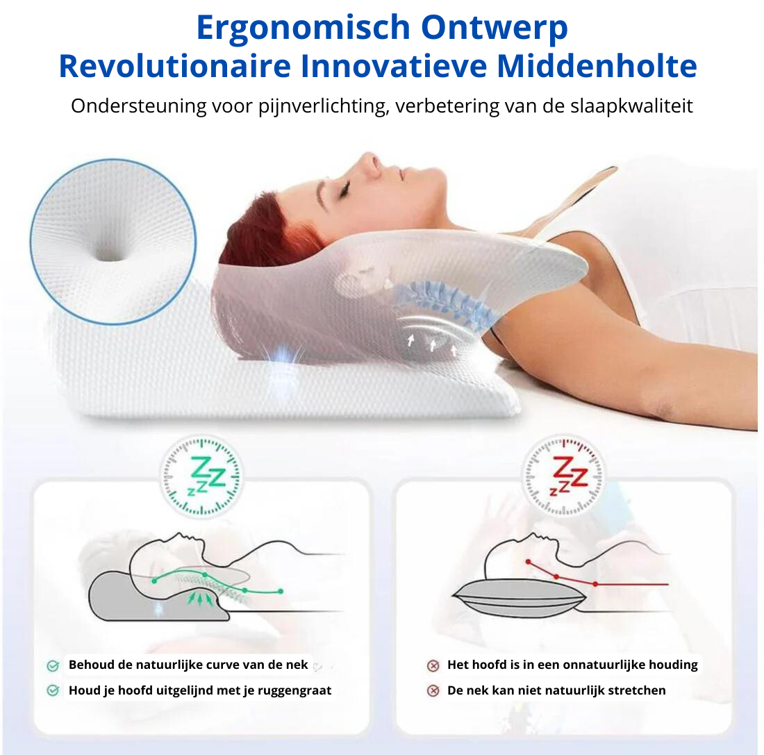 Glevato | Ergonomic Cervical Pillow for Neck Pain Relief