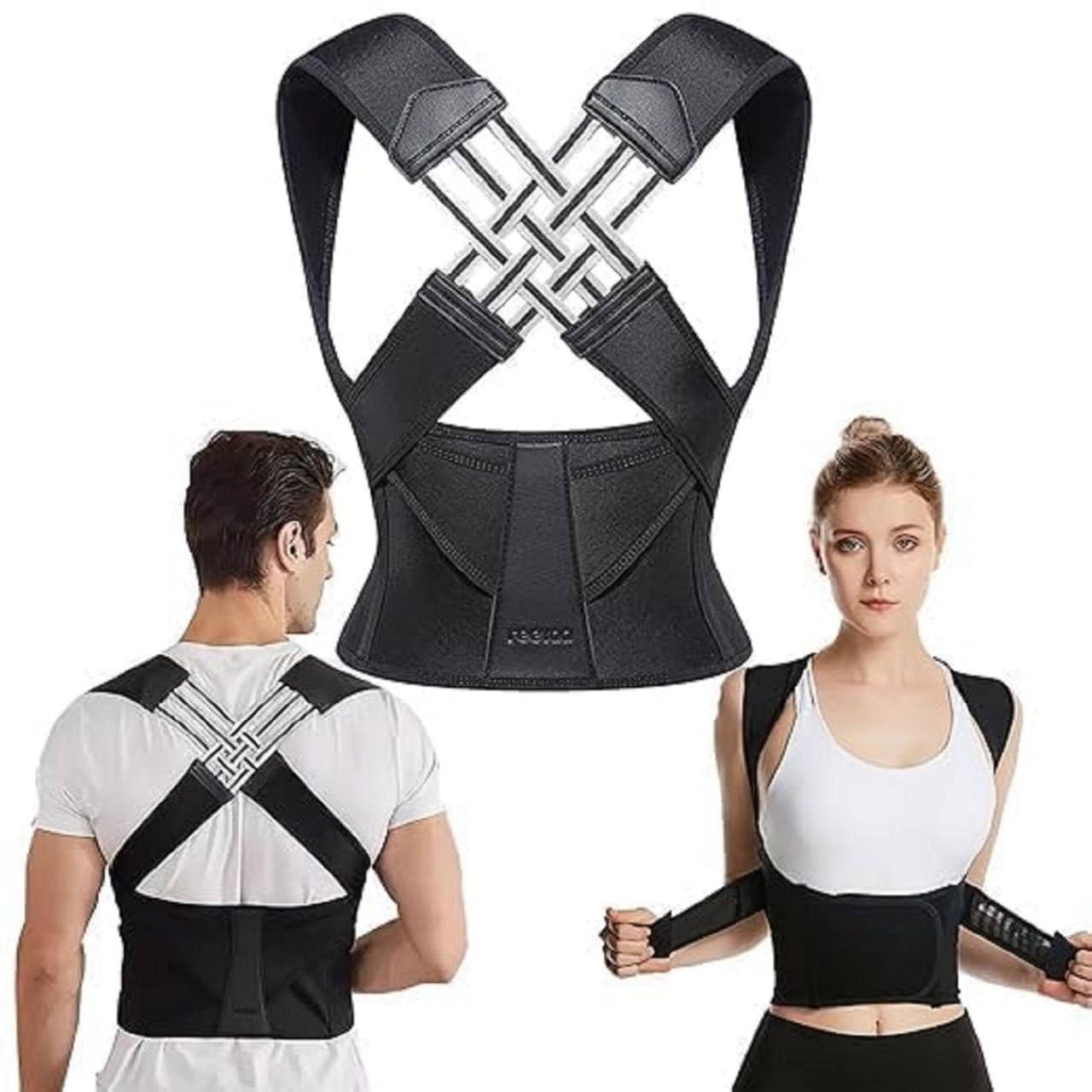 Glevato | Ergonomic Posture Correction Device for Neck and Back Pain Relief Adjustable and Stable
