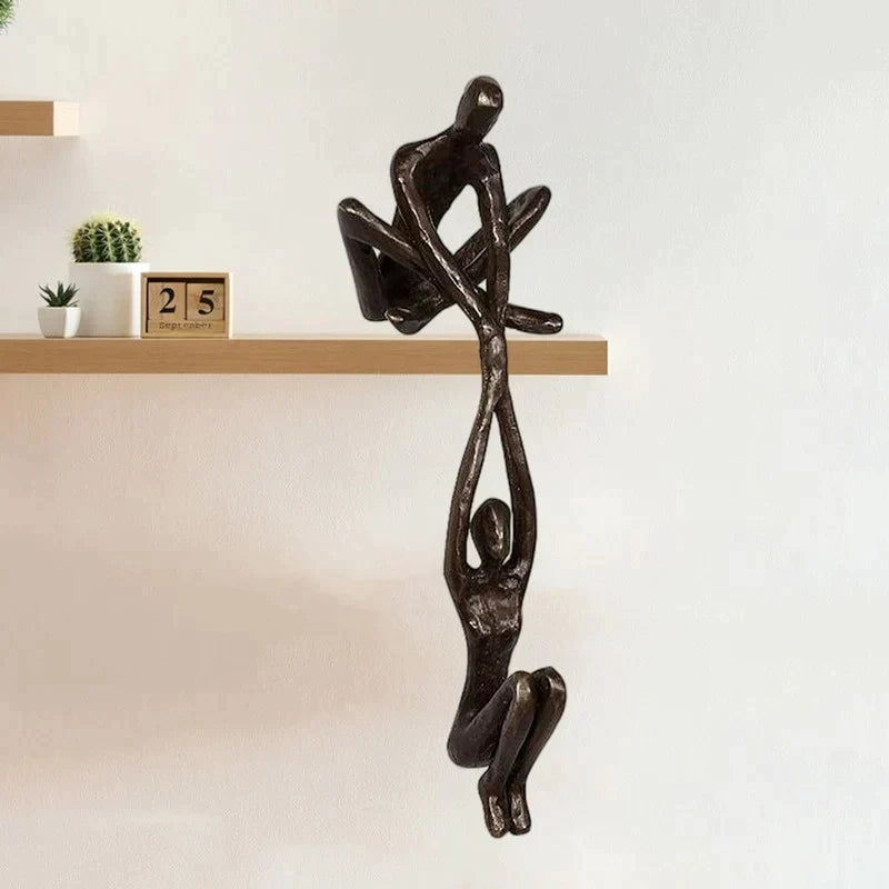 Glevato | Figure Sculpture Statuette Supporting Each Other