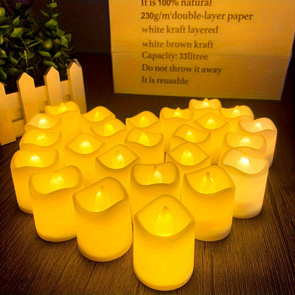 Glevato | Flameless LED Tea Lights Battery Operated – 24–100 Pieces