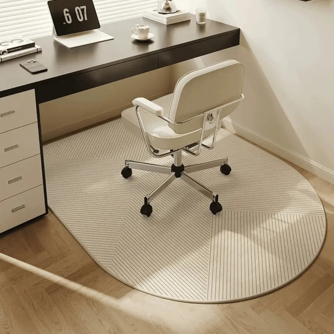 Glevato | FlexGuard Office Chair Mat – Stylish Non-Slip Protection Mat for Hard Floors & Carpets
