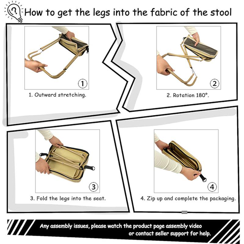 Glevato | Foldable Backpack Stool