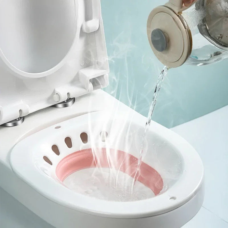 Glevato | Foldable Bidet Bathtub - Comfortable Sit Bath for Pregnant Women, Elderly People, Postpartum Patients, and Toilet Medical Rinsing Accessories