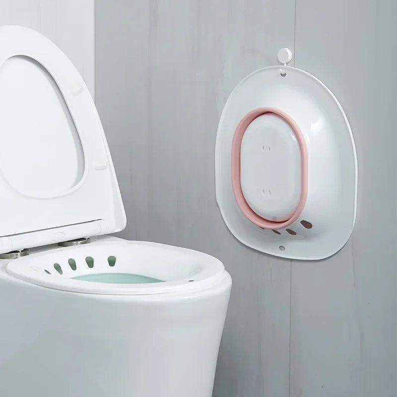Glevato | Foldable Bidet Bathtub - Comfortable Sit Bath for Pregnant Women, Elderly People, Postpartum Patients, and Toilet Medical Rinsing Accessories