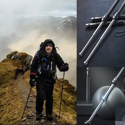 Glevato | Folding Trekking Pole with Ergonomic Grip