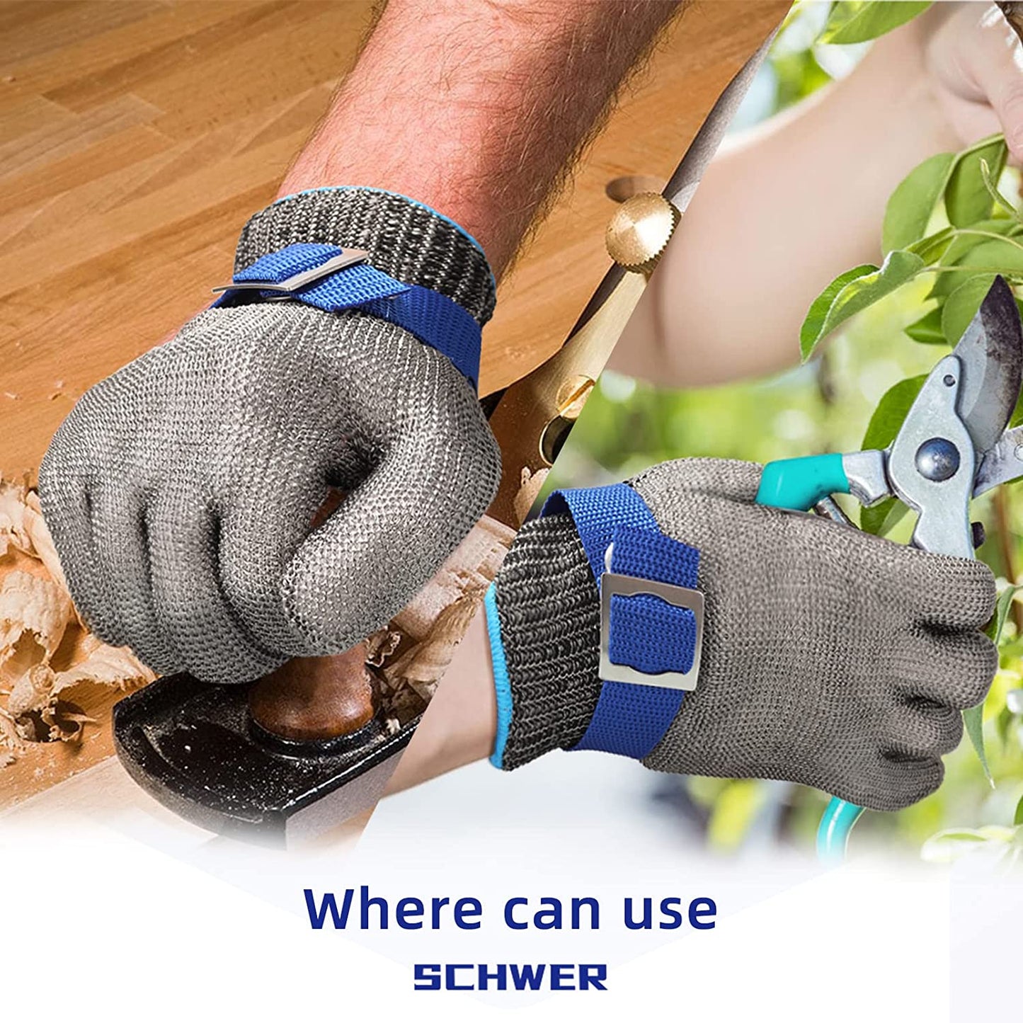 Glevato | Food Grade Stainless Steel Mesh Metal Glove