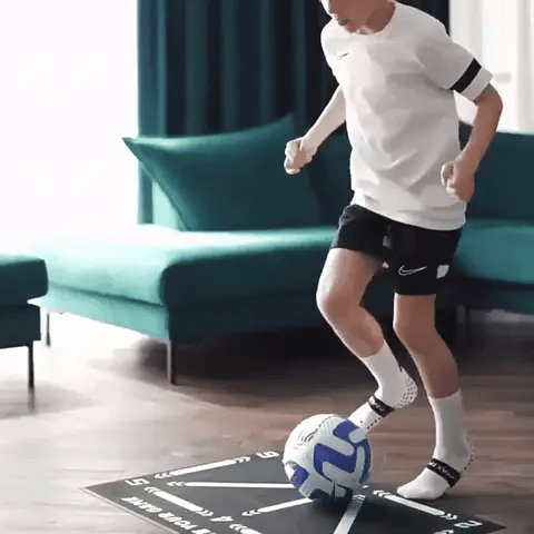 Glevato | Football Pro Training Mat | Non-Slip, 2x2m Space for Skill Improvement and Home Training