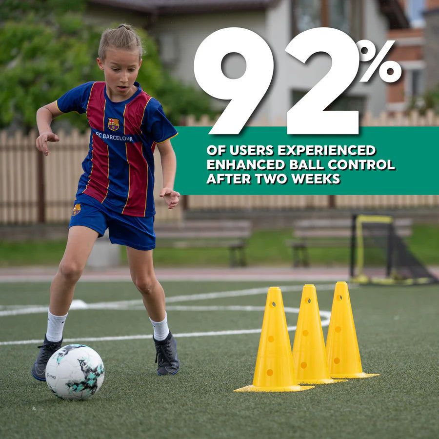Glevato | Football Pro Training Mat | Non-Slip, 2x2m Space for Skill Improvement and Home Training