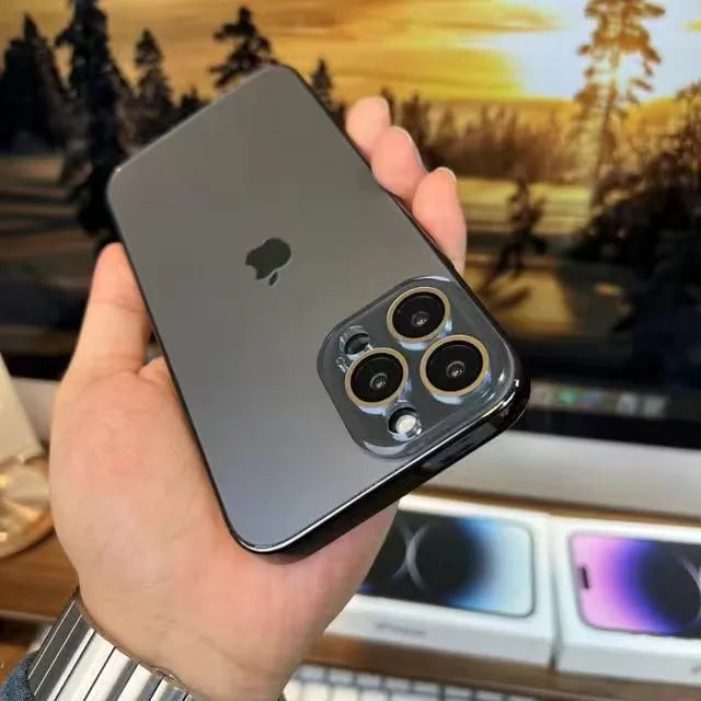 Glevato | Galvanized Matte Acrylic Tempered Glass iPhone Case