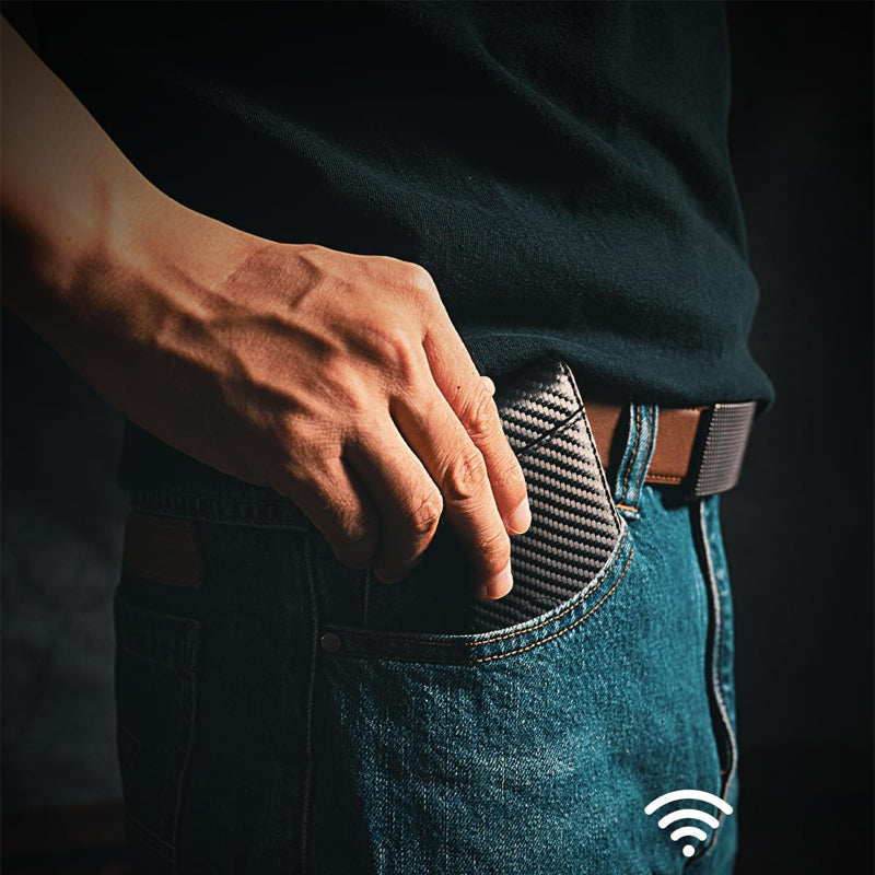 Glevato | Genuine Leather Anti-theft Swipe Card Holder