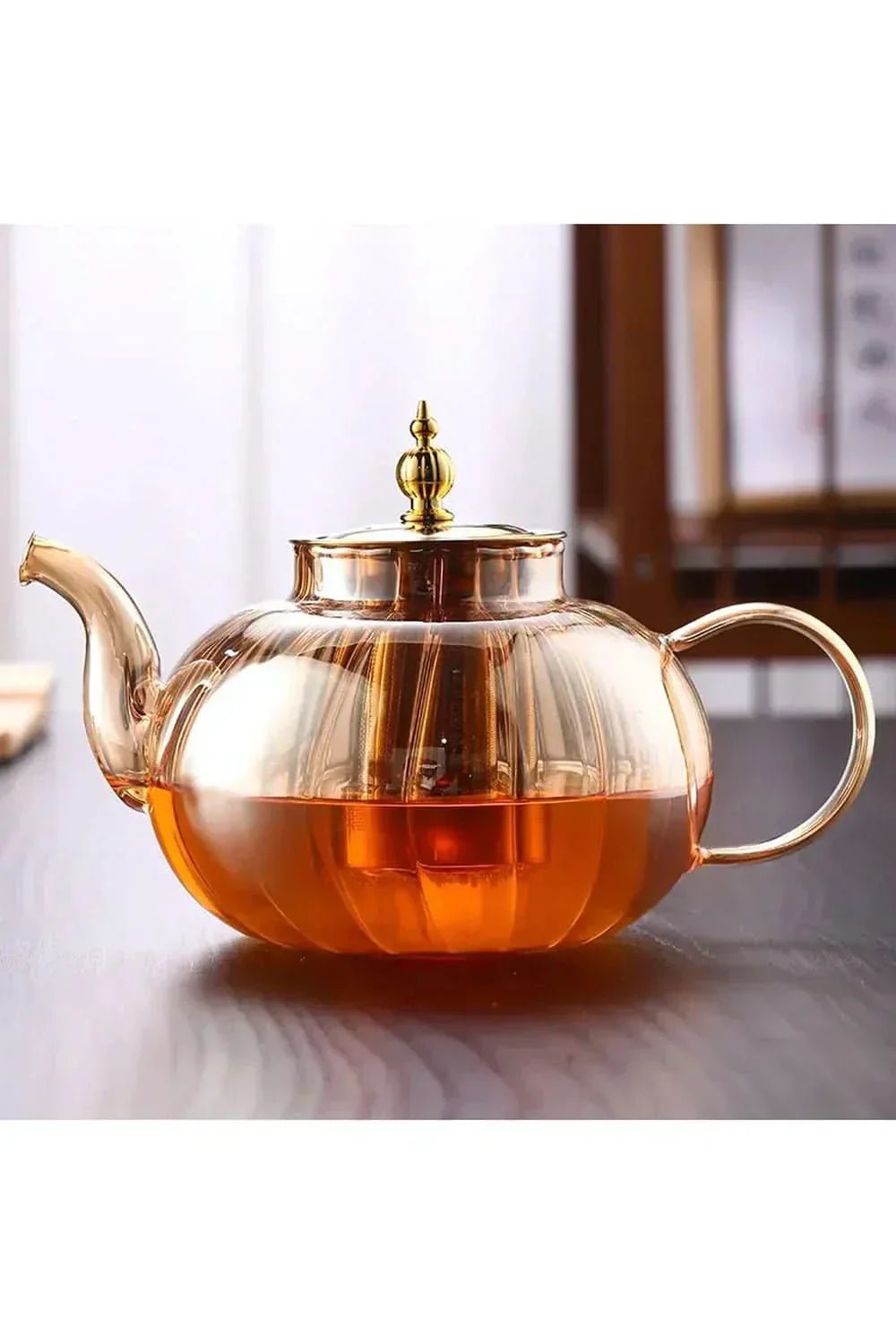 Glevato | Glass Teapot with Infuser and Lid for Loose Tea