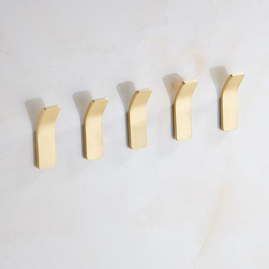 Glevato | Golden Wall Hooks – Luxurious Brass Coat Hooks for Hallway and Bedroom