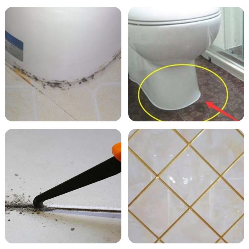 Glevato | Grout Repair Pen | Waterproof Polymer Sealant | Anti-Mold Formula | Quick-Drying & Odorless | For Tiles in Bathroom & Kitchen