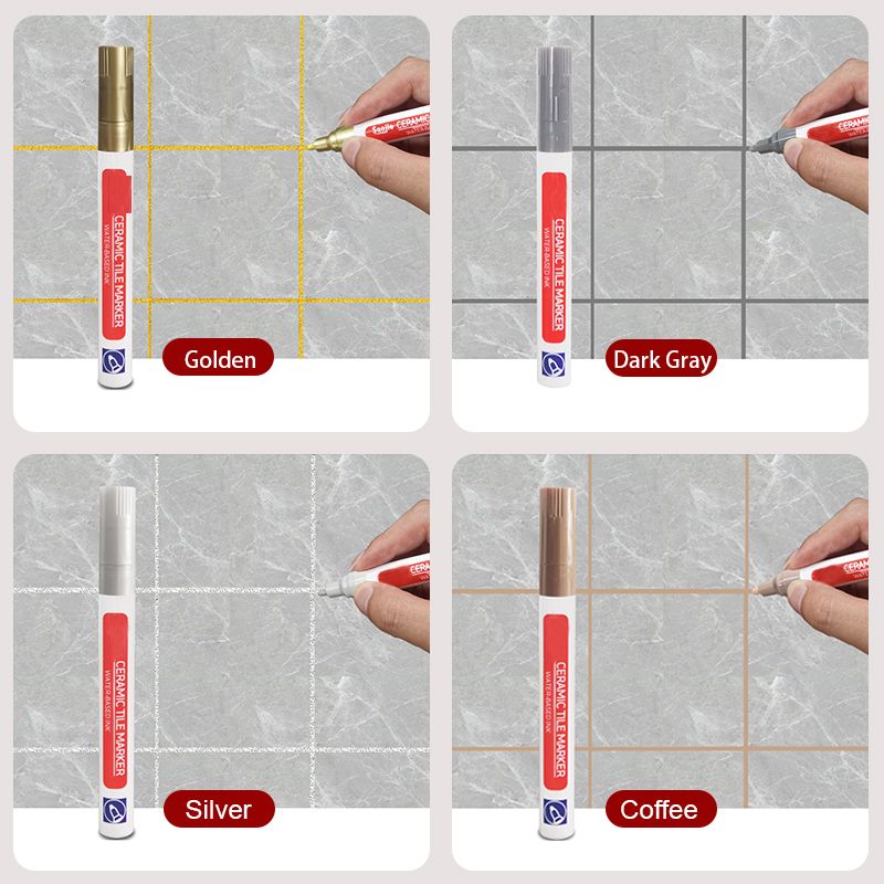Glevato | Grout Repair Pen | Waterproof Polymer Sealant | Anti-Mold Formula | Quick-Drying & Odorless | For Tiles in Bathroom & Kitchen