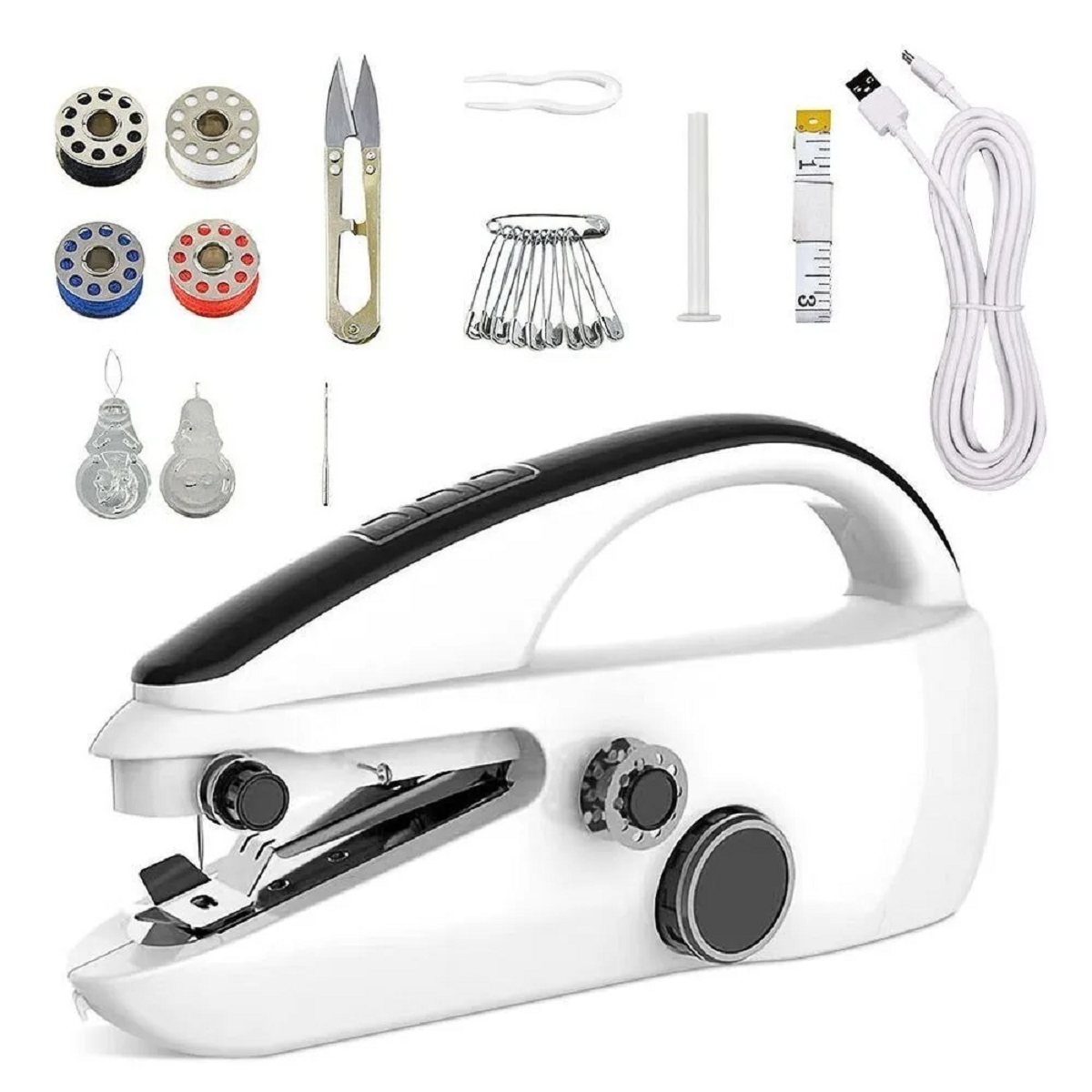 Glevato | Handheld Mini Sewing Machine for Crafts & Repairs - Portable Sewing Tool for Quick Repairs and DIY Projects