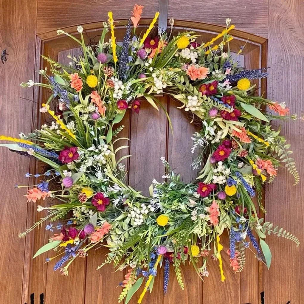 Glevato | Handmade Flower Wreath for Door for Indoor and Outdoor