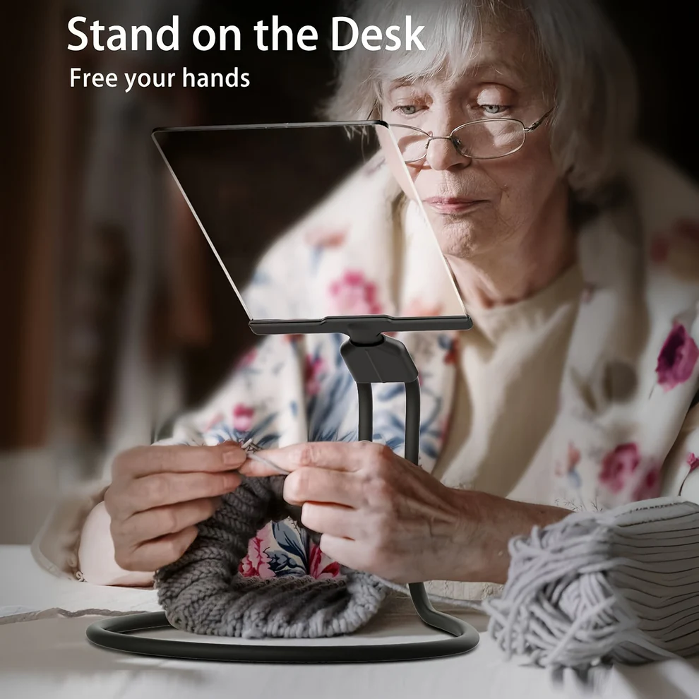 Glevato | Hands-Free Magnifying Glass With Flexible Neck For Easy Reading