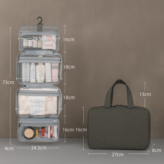 Glevato | Hanging Toiletry Bag with Multiple Compartments