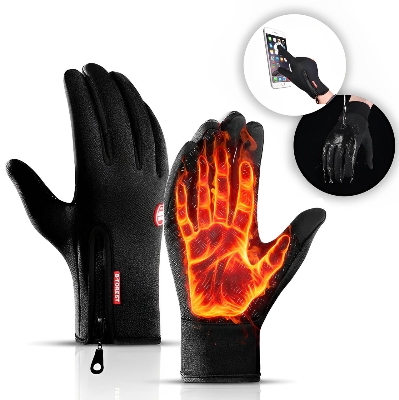Glevato | Heated Gloves Electric Heating Cycling Gloves Ski Gloves for Adults