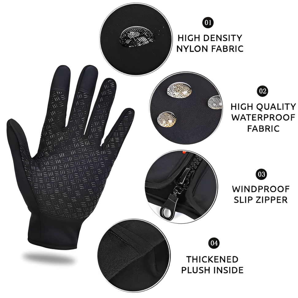 Glevato | Heated Gloves Electric Heating Cycling Gloves Ski Gloves for Adults