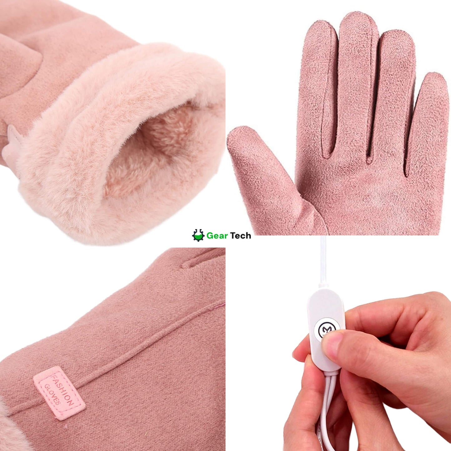 Glevato | Heated Gloves for Women UK – Women's Thermal Waterproof Winter Gloves with Touchscreen & USB Rechargeable Warm Design