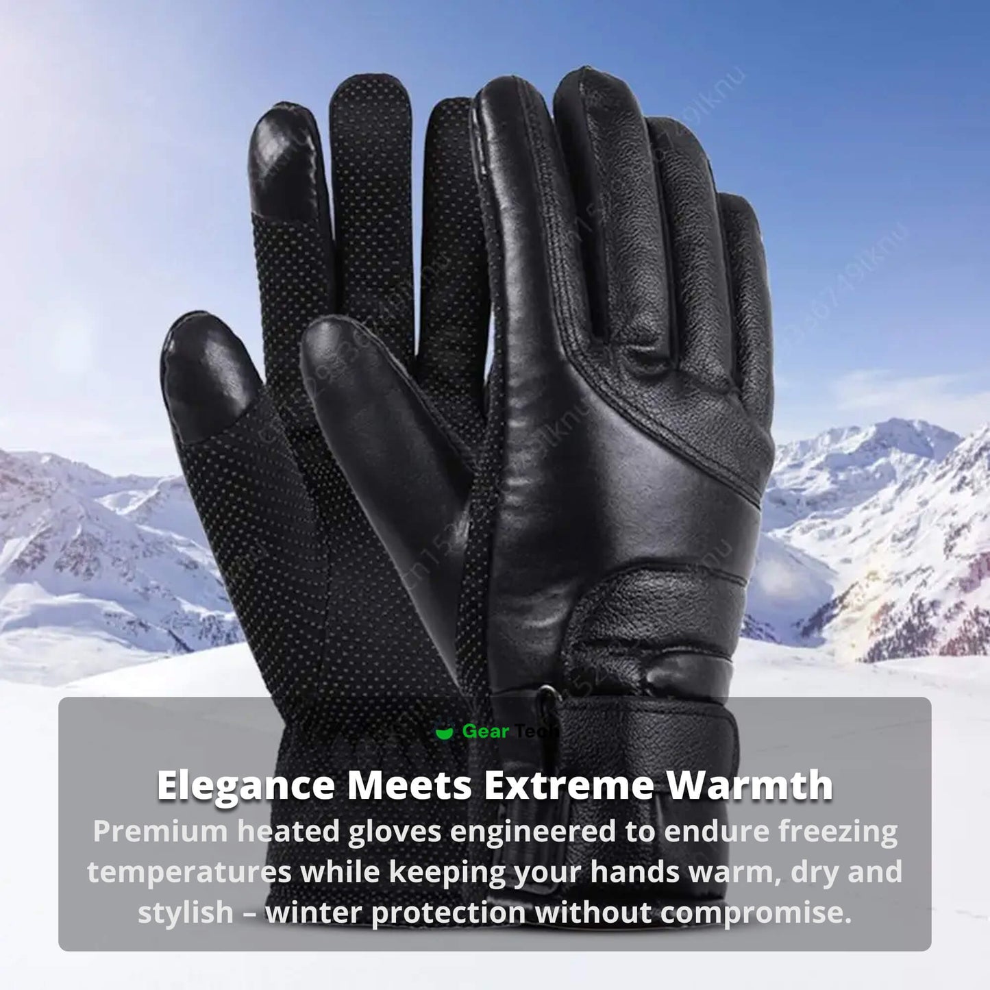 Glevato | Heated Gloves for Women UK – Women's Thermal Waterproof Winter Gloves with Touchscreen & USB Rechargeable Warm Design