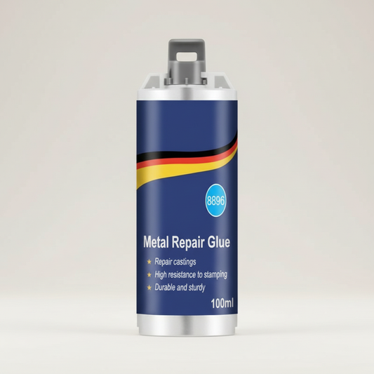 Glevato | High-Performance Metal Repair Adhesive | Industrial Adhesive for Cast Iron, Steel & Aluminum | Heat Resistant & Waterproof | 100ml Liquid Metal Repair Kit | Silver