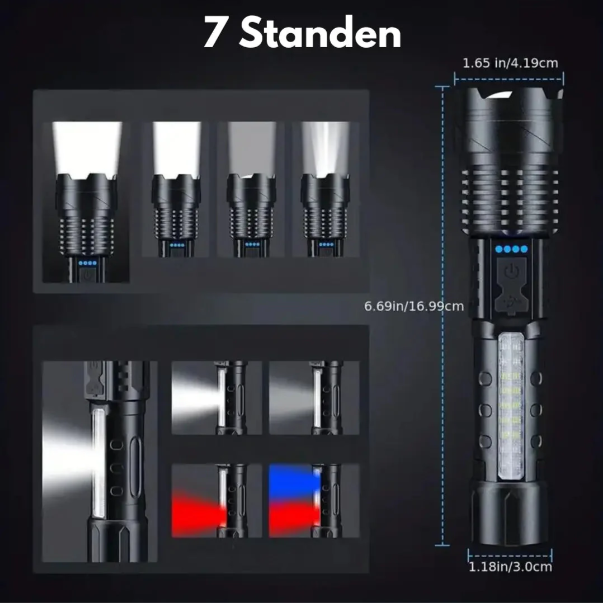 Glevato | High Performance Military Flashlight with 5000 Lumens