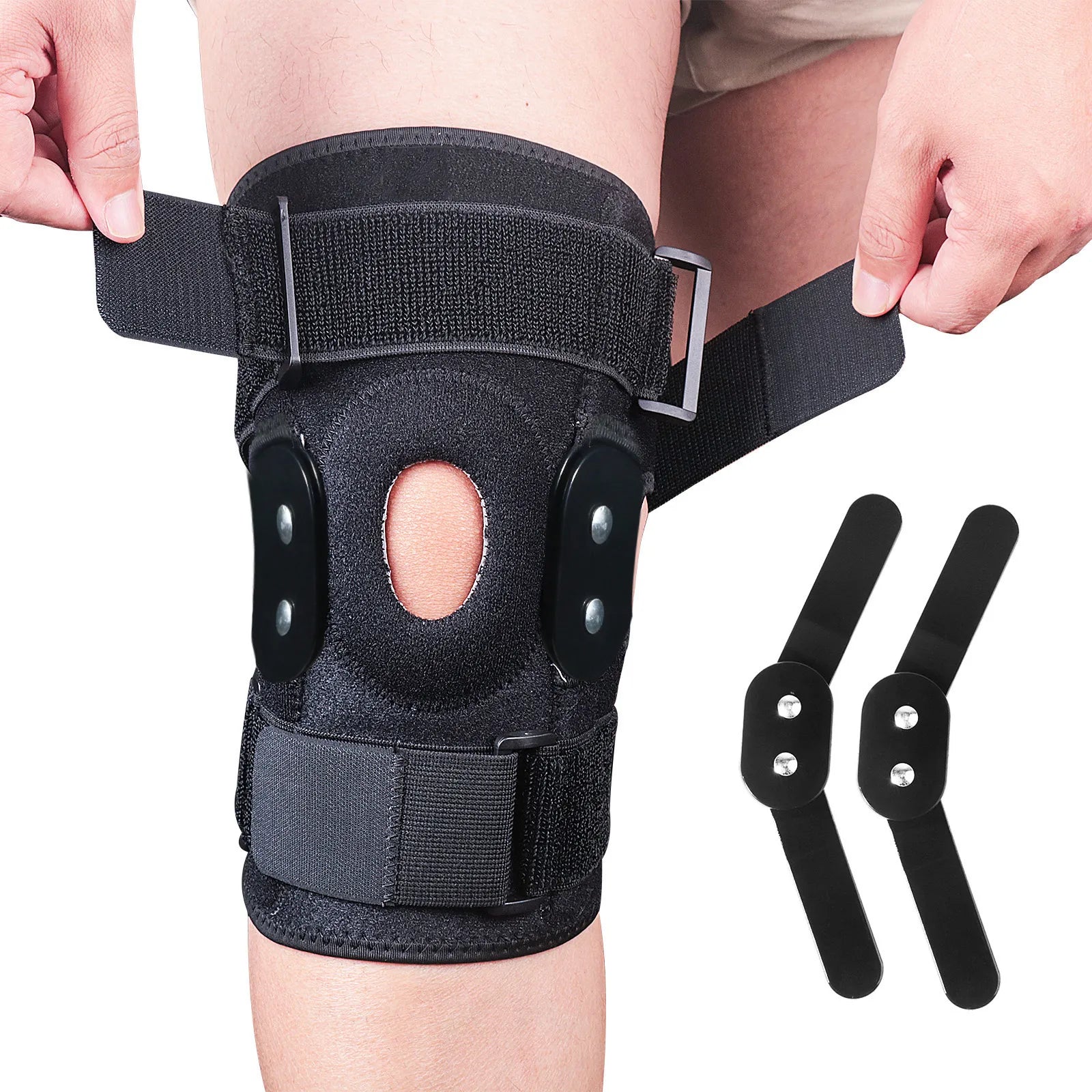 Glevato | Hinged Knee Brace with Adjustable Straps - Stabilizing Support