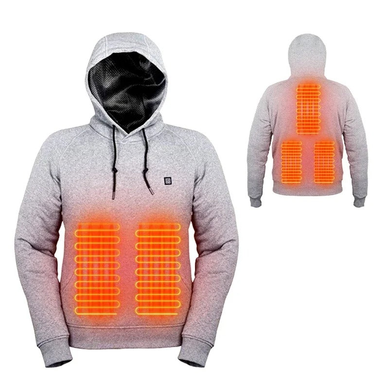 Glevato Hoodies, USB Electric Heating Lightweight Hoodie Sweatshirt Jacket