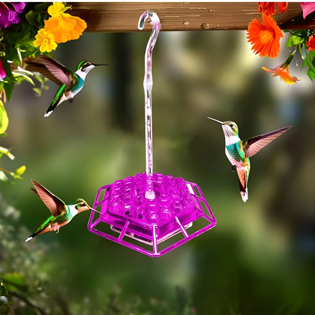 Glevato | Hummingbird Feeder with Ant Moat & Bee Guards