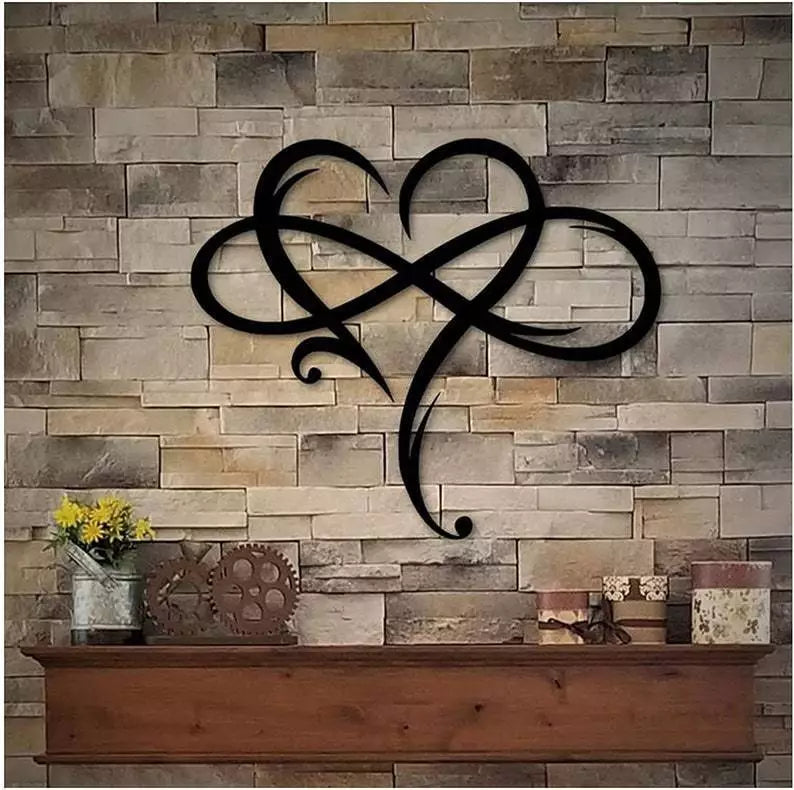Glevato | Infinity Heart Wall Decor with Elegant Swirls