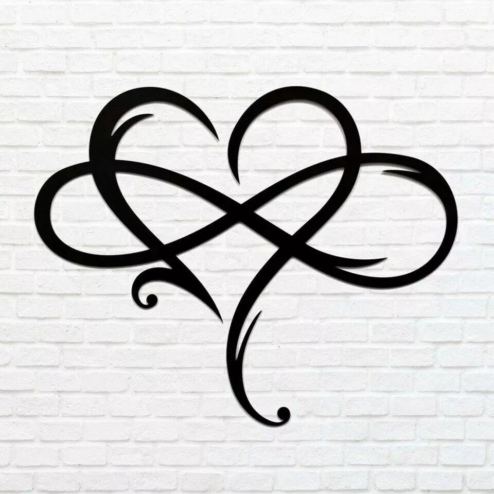 Glevato | Infinity Heart Wall Decor with Elegant Swirls