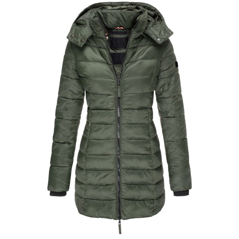 Glevato | Insulated Winter Down Jacket for Women with Hood
