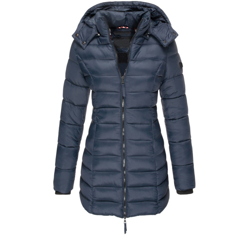 Glevato | Insulated Winter Down Jacket for Women with Hood